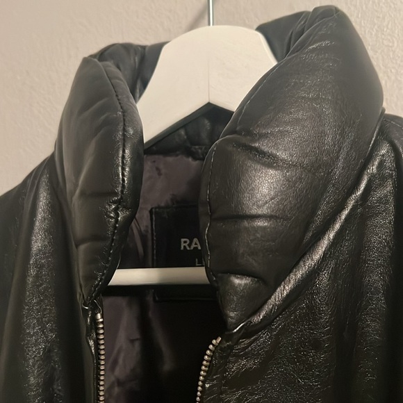 Vintage Rampage - Black Leather vest Size M y2k retro Matrix #100 - Picture 5 of 17